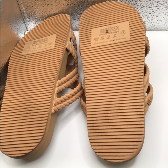 Melissa Cosmic Salinas Slide Sandal in Tan Size 9 - Picture 5 of 5